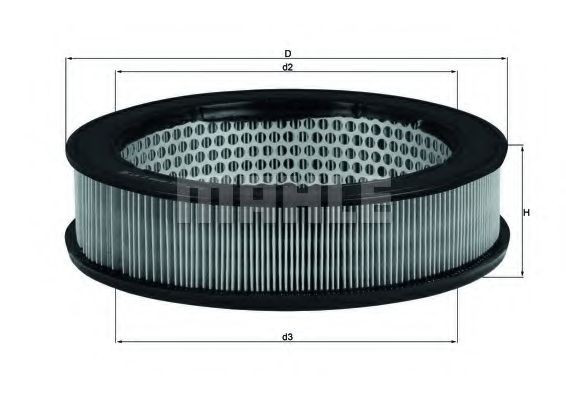 LX2 Mahle Original Повітряний фільтр двигуна